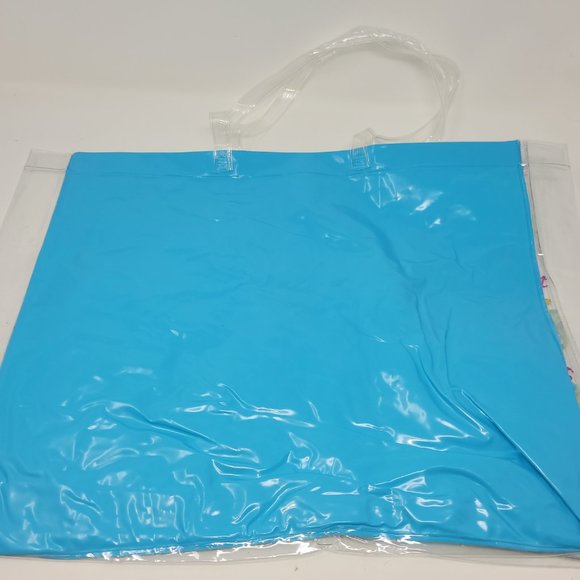 Clear Tote Bag Transparent PVC Beach Shoulder Bag - Picture 2 of 2